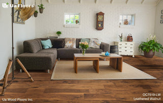Leathered Walnut Engineered Hardwood by UA Floors