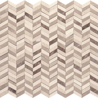 Light Beige & Brown Blend Chevron Tile & Stone by American Olean