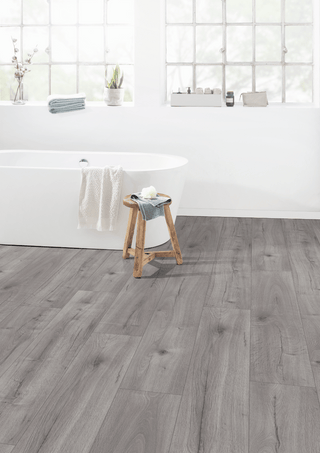 Light Grey Loja Oak Water Resistant Laminate by Egger