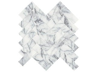 Lilac Volta Herringbone Tile & Stone by Anatolia Tile