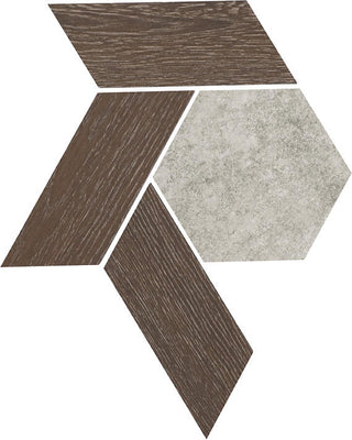 Lineage Blend Hexagon Hex Tile & Stone by American Olean