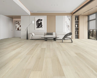 Lumen Ash Waterproof Laminate by Montserrat Floors