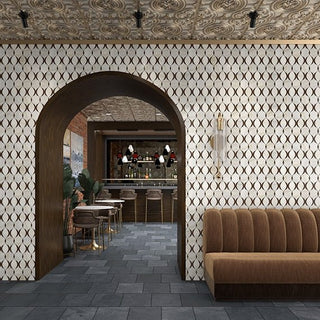 Lumen White Blend Modern Lantern Tile & Stone by American Olean