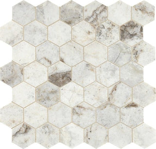 Lumen White Hexagon Tile & Stone by American Olean