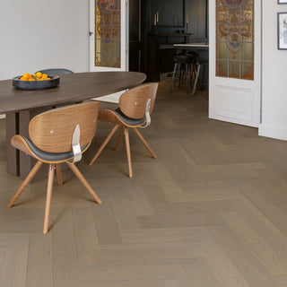 Manhattan grey oak matt Engineered Hardwood by Quickstep