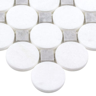 Manor Gray Buttons Tile & Stone by Anthology Tile