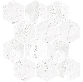 Marbles Plshed Hexag - Carrara White Tile & Stone by Stanton