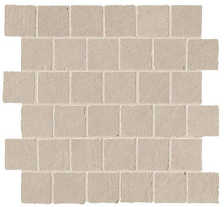 Mosaic Ash Tumbled 2x2 (12 1/4x12 1/4 Sheet) by Happy Floors