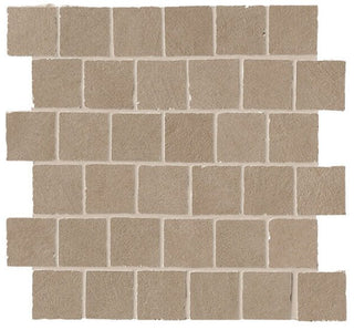 Mosaic Ecru Tumbled 2x2 (12 1/4x12 1/4 Sheet) by Happy Floors