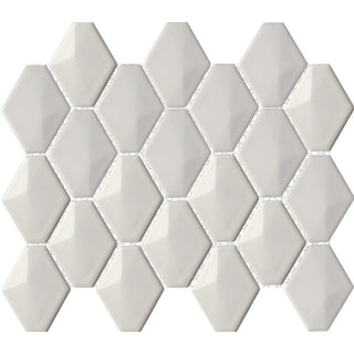Mosaic Taupe Glossy Diamond 10.5x13 by Happy Floors