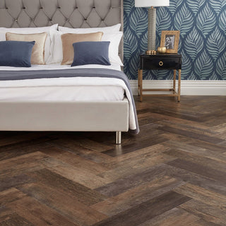 Salvaged Barnwood Herringbone Vinyl by Karndean