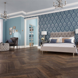 Salvaged Barnwood Herringbone Vinyl by Karndean