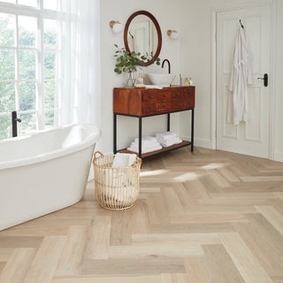Texas White Ash Herringbone Vinyl by Karndean