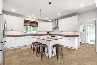 3DP in Travertine Chestnut Vinyl by DH Floors