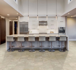 3DP in Travertine Smoke Vinyl by DH Floors