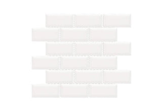Albar Glossy Elongated Beveled 2x4 (11.5x11x5 Sheet) by Happy Floors