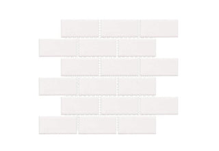 Albar Glossy Elongated Flat 2x4 (11.5x11x5 Sheet) by Happy Floors
