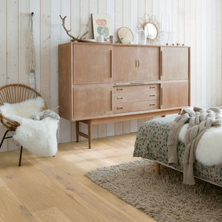 Almond white oak oiled Engineered Hardwood by Quickstep