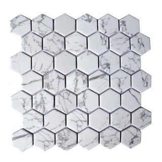 Arabescato Hexagon by Happy Floors
