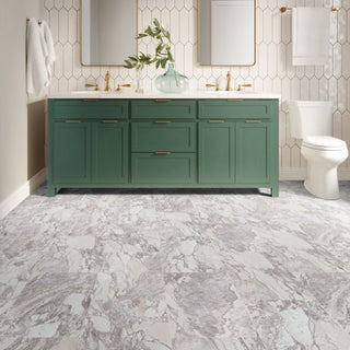 Arabescato Illusion 12”x24” Vinyl by Tarkett Home