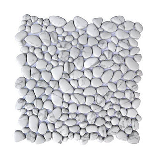 Arabescato Pebble by Happy Floors