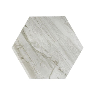 ASHEN SILK HEXAGON POLISHED Tile & Stone by Anthology Tile