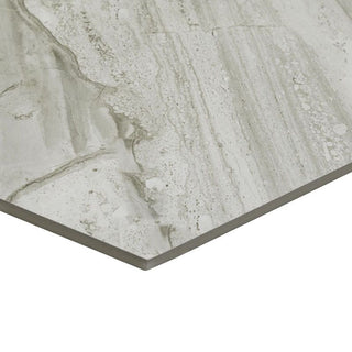 ASHEN SILK HEXAGON POLISHED Tile & Stone by Anthology Tile