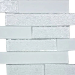 Baikal in Alabaster Multi Linear 2X6 Glossy & Matte Mosaic Tile & Stone by Paradiso