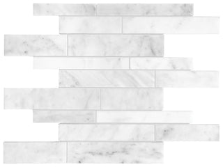 Bianco Venatino Random Strip Polished Tile & Stone by Anatolia Tile
