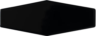 Black Glossy Elongated Hex 3x8 by Happy Floors