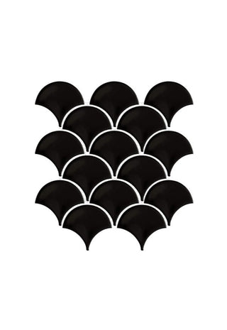Black Grip Hexagon (12.5x11 Sheet) by Happy Floors