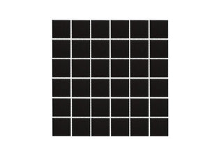 Black Satin Matte 2x2 (12x12 Sheet) by Happy Floors
