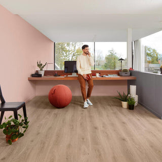 Bloom Light Brown Water Resistant Laminate by BerryAlloc