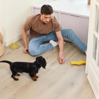 Bloom Sand Natural Water Resistant Laminate by BerryAlloc