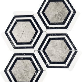 Blue Ridge in Dolomite, Tundra & Nero Black Tile & Stone by Paradiso