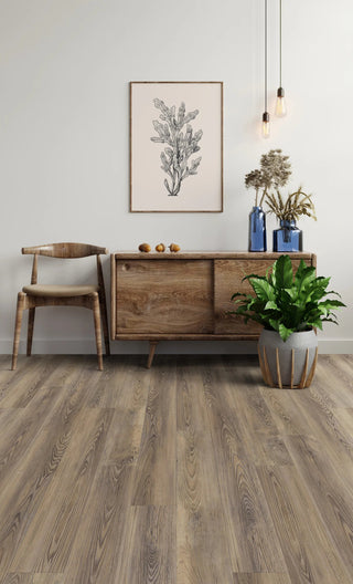 Boardwalk in Chocolate Pine Vinyl by DH Floors