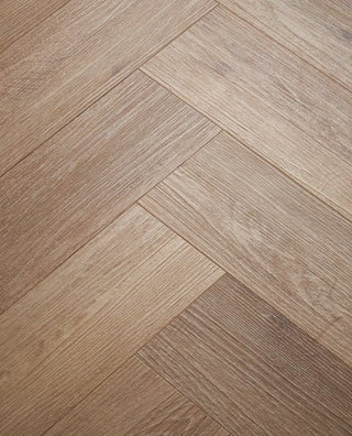 Brecon Blanche Oak Herringbone Vinyl by Wood Pecker Flooring