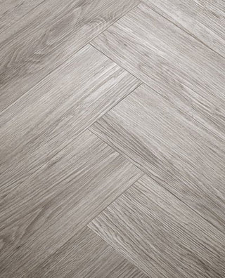 Brecon Seashell Oak Herringbone Vinyl by Wood Pecker Flooring
