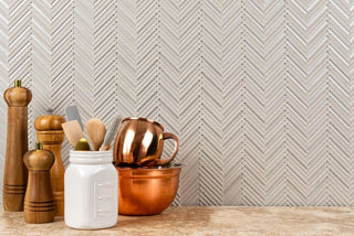 BREEZE HERRINGBONE Tile & Stone by Anthology Tile