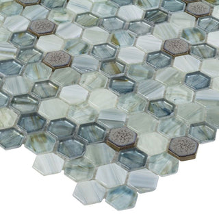 BROCADE LAGOON Tile & Stone by Anthology Tile