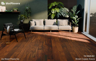 Brown Copper Acacia Engineered Hardwood by UA Floors