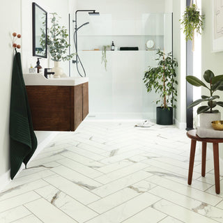 Brunella Marble Herringbone Vinyl by Karndean