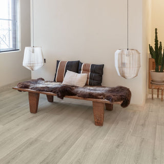 Brushed oak grey Waterproof Laminate by Quickstep