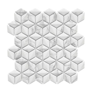 Calacatta 3d Rhomboid by Happy Floors