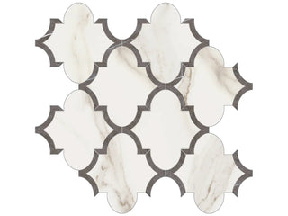 Calacatta Oro Arabesque Tile & Stone by Anatolia Tile