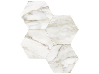 Calacatta Paonazzo 6" Hexagon Polished Tile & Stone by Anatolia Tile