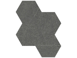Carbon 6" Hexagon Tile & Stone by Anatolia Tile