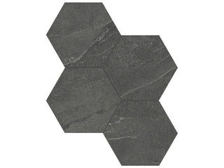 Carbon 6" Hexagon Tile & Stone by Anatolia Tile