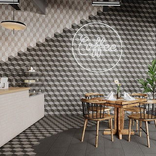 Carbon Bloc Hex Hexagon Tile & Stone by American Olean