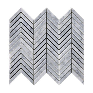 Carrara Chevron by Happy Floors